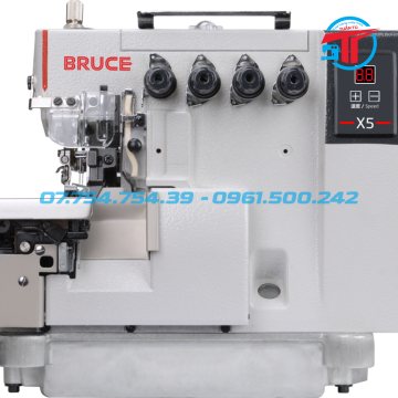 Máy vắt sổ 4 chỉ liền trục Bruce X5-4-M03/333