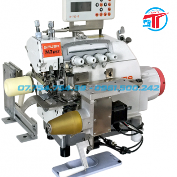 Máy vắt sổ vào cổ áo thun tự động SIRUBA