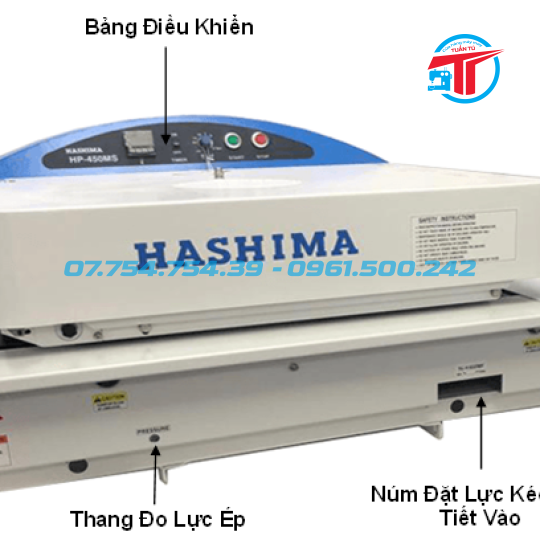 Máy ép keo Hashima HP-450MS